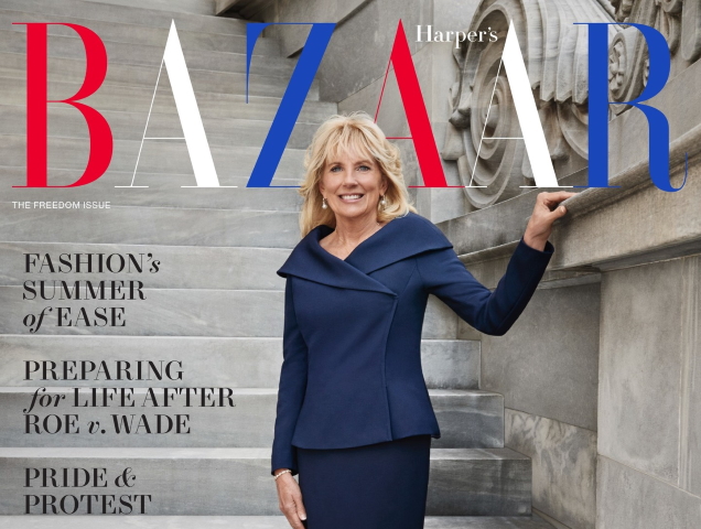 US Harper’s Bazaar June/July 2022 : Dr. Jill Biden by Cass Bird