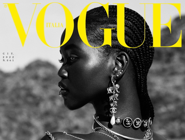 Vogue Italia June 2022 : Adut Akech by Vito Fernicola