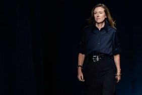 ashion designer Clare Waight Keller during the Givenchy show as part of the Paris Fashion Week Womenswear Spring/Summer 2019 on September 30, 2018 in Paris, France.