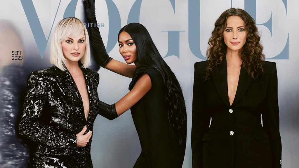 UK Vogue September 2023 : Linda, Naomi, Cindy & Christy by Rafael Pavarotti
