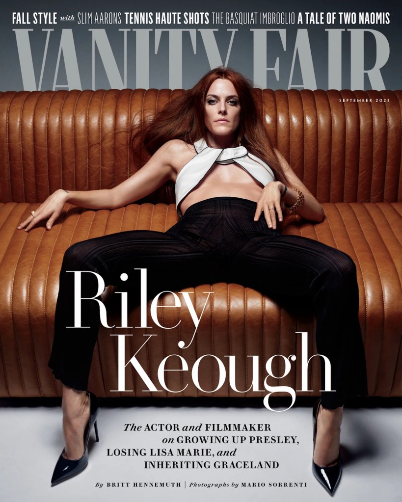 Vanity Fair September 2023 : Riley Keough by Mario Sorrenti