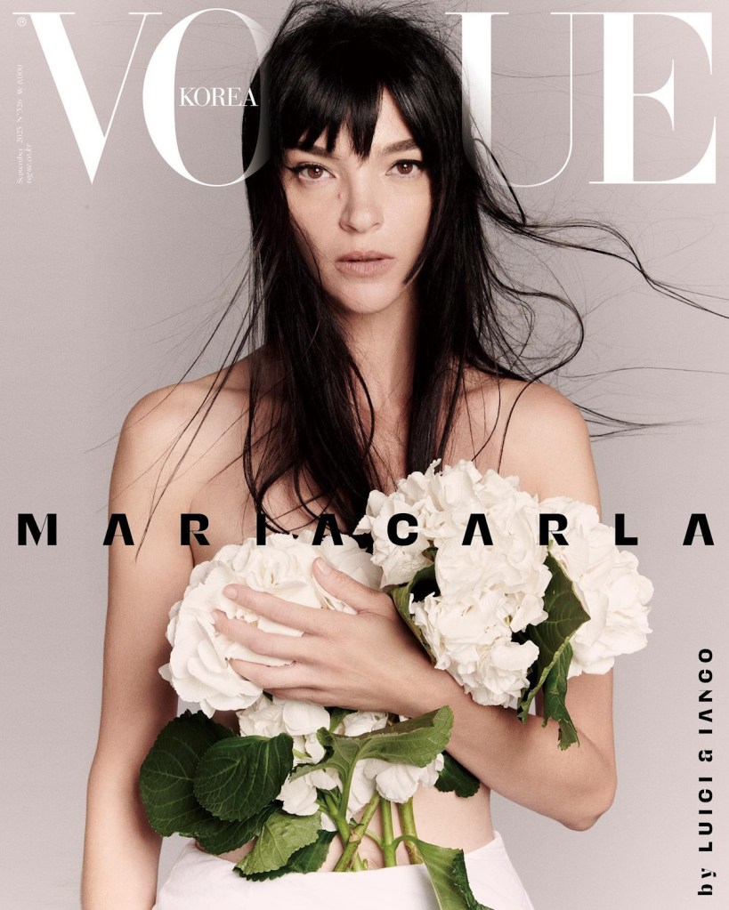 Vogue Korea September 2023 : Mariacarla Boscono by Luigi & Iango