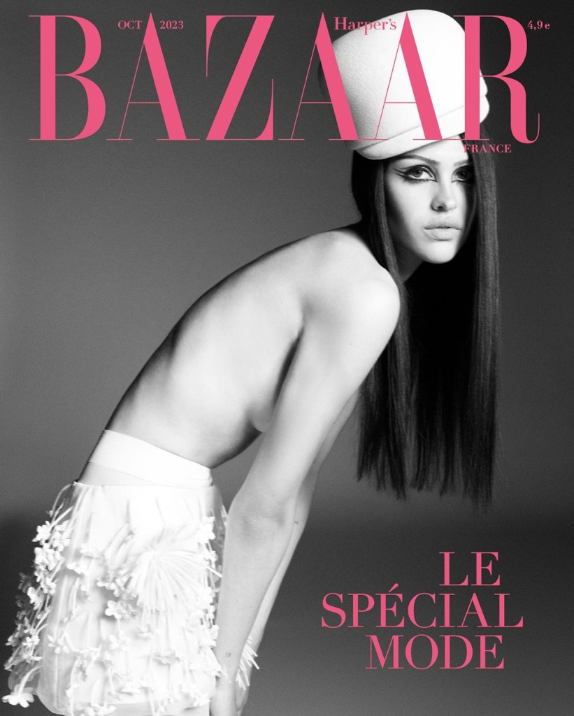 Harper’s Bazaar France October 2023 : Amelia Grey by Karim Sadli
