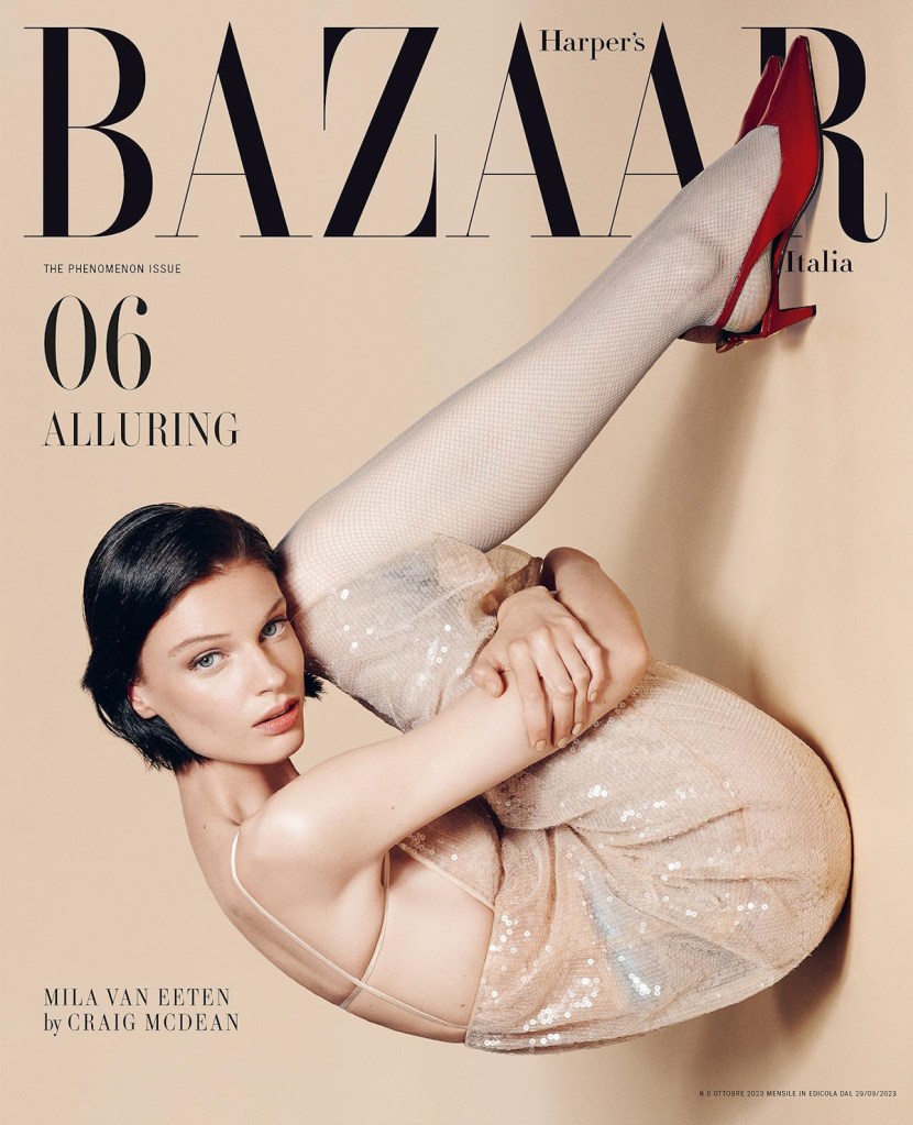 Harper’s Bazaar Italia October 2023 : Mila van Eeten & Maty Fall by Craig McDean