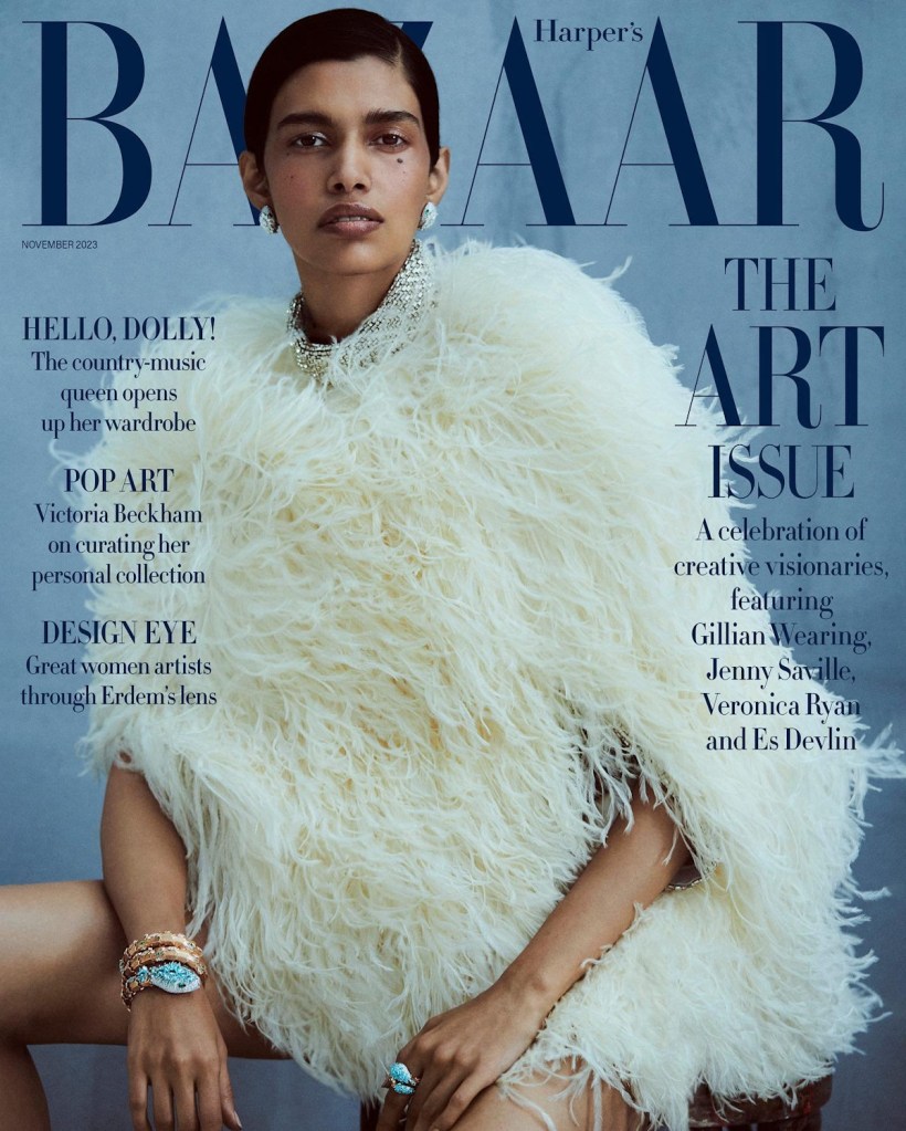 UK Harper's Bazaar November 2023 : Pooja Mor by Boo George