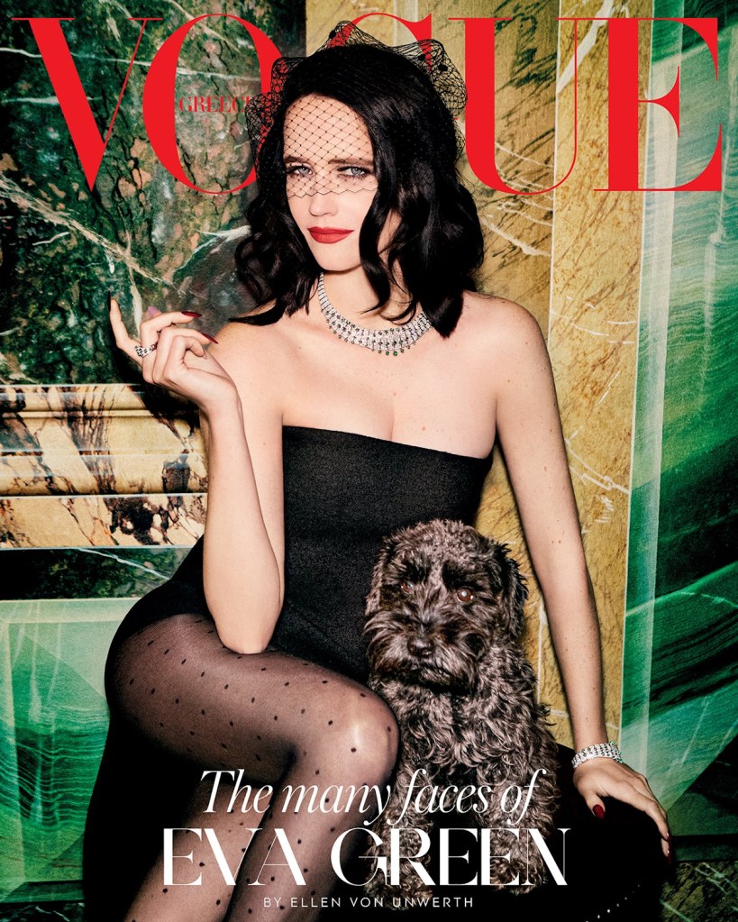 Vogue Greece November 2023 : Eva Green by Ellen von Unwerth