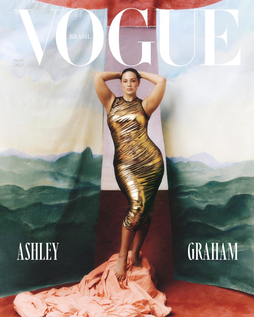 Vogue Brazil November 2023 : Ashley Graham by Marcos Florentino & Kelvin Yule 