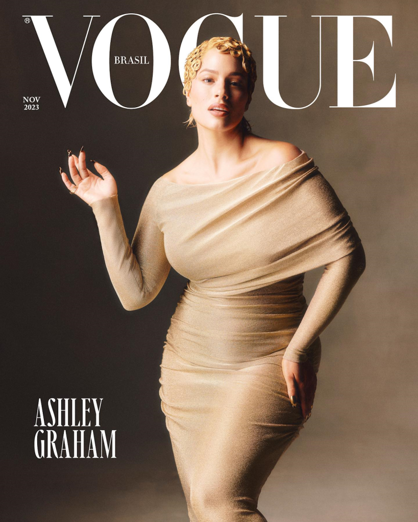 Vogue Brazil November 2023 : Ashley Graham by Marcos Florentino & Kelvin Yule