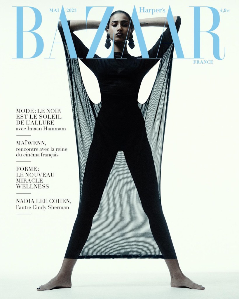 Harper’s Bazaar France May 2023 : Imaan Hammam by Robin Galiegue 