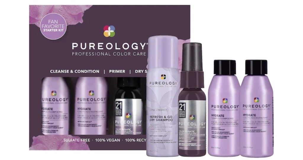 IMAGE | Pureology Mini Hydrating + Color Protecting Hair Kit - Sephora