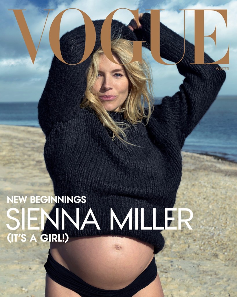US Vogue Winter 2024 : Sienna Miller by Annie Leibovitz 