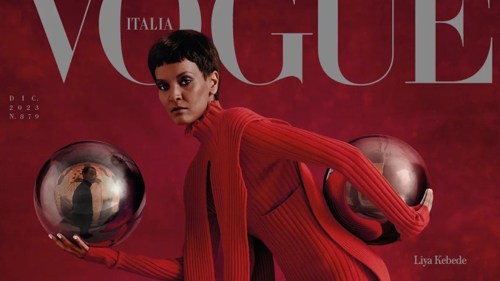 Vogue Italia December 2023 : Liya Kebede by Campbell Addy