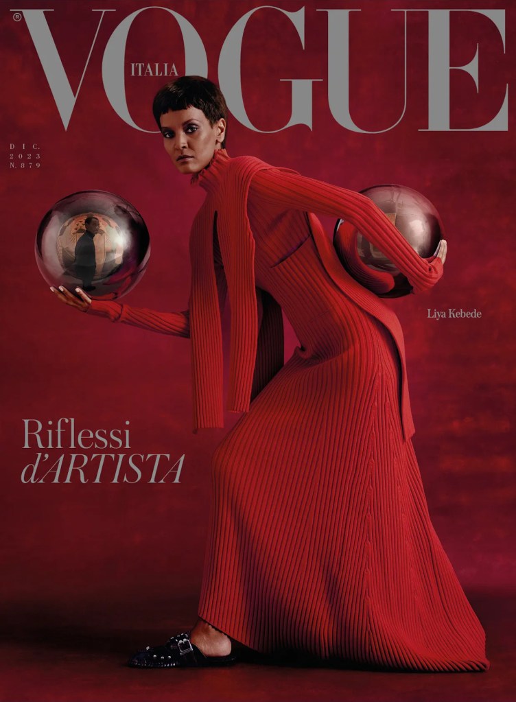Vogue Italia December 2023 : Liya Kebede by Campbell Addy 