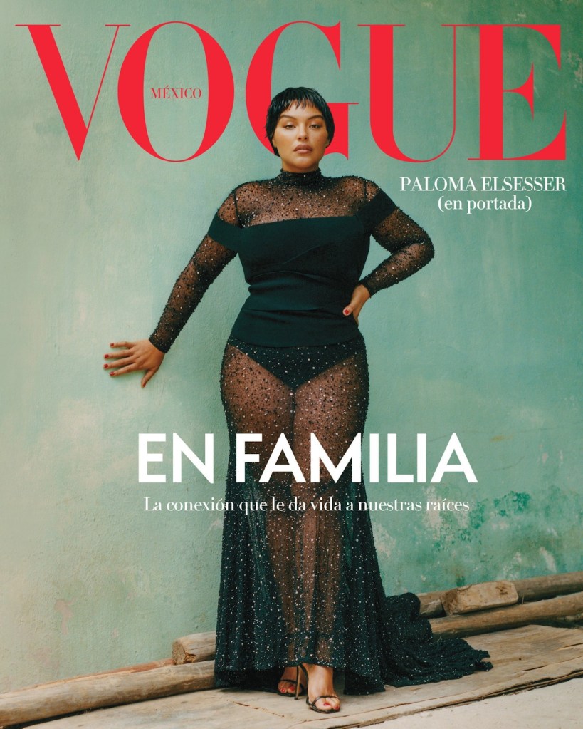 Vogue Mexico & Latin America December 2023 : Paloma Elsesser by Camila Falquez 