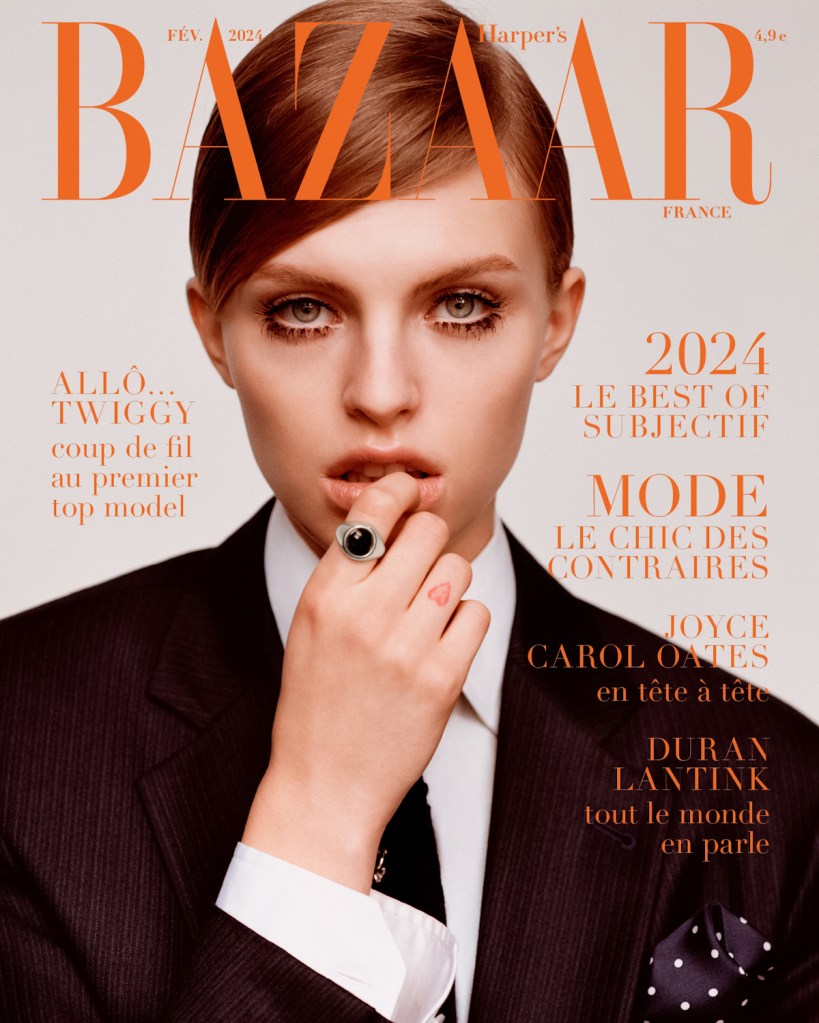 Harper’s Bazaar France February 2024 : Karolina Spakowski by Alasdair McLellan 