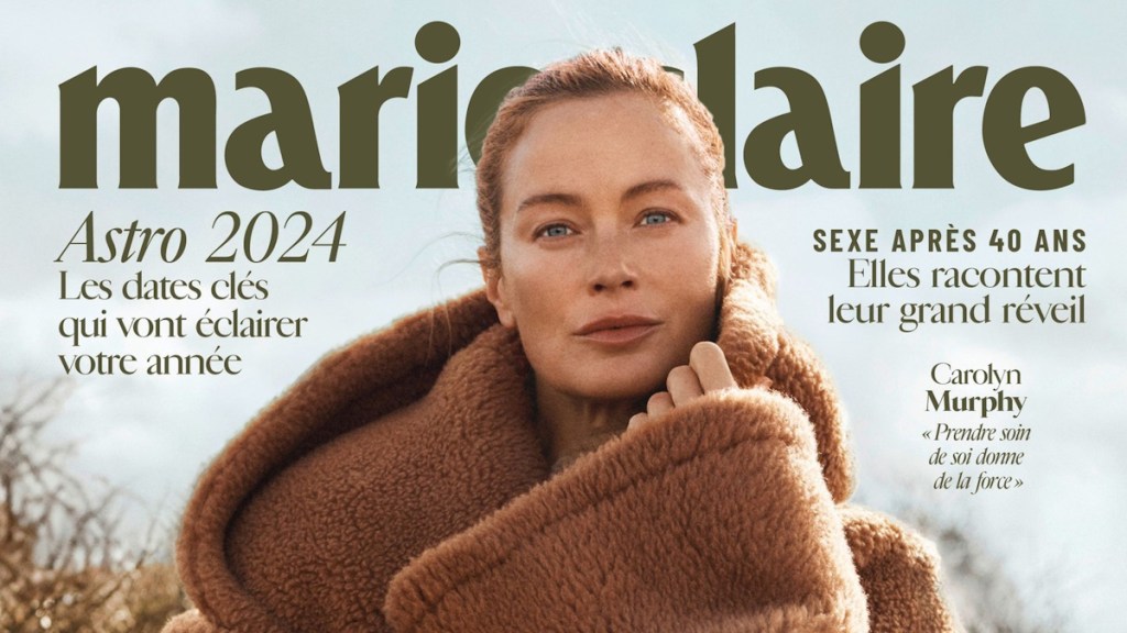 Marie Claire France February 2023 : Carolyn Murphy by Pamela Hanson