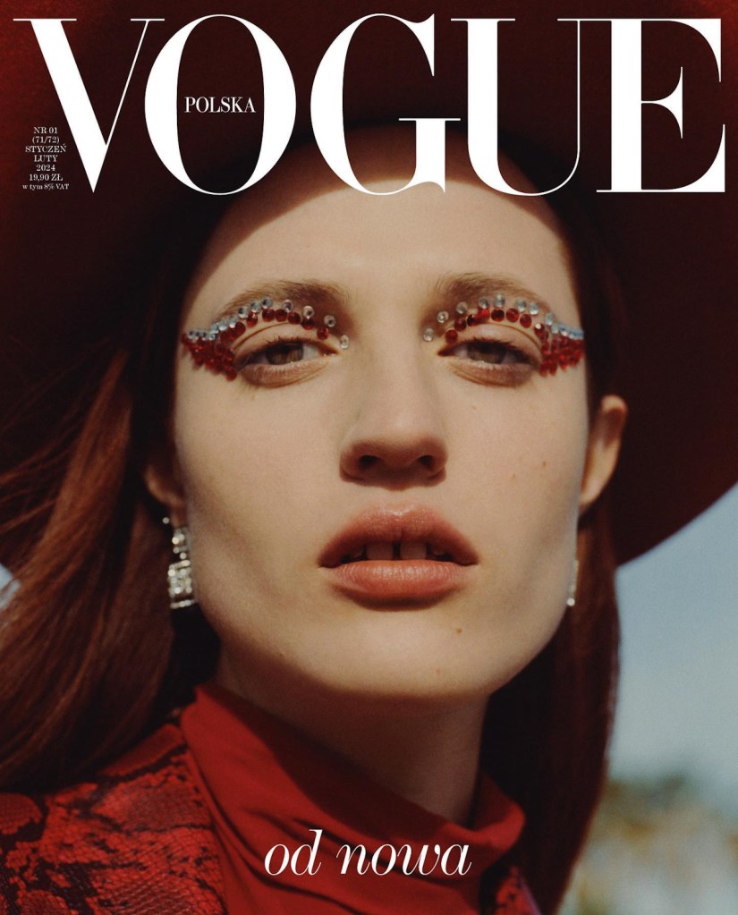 Vogue Poland January/February 2024 : Julia Banaś by Ina Lekiewicz Levy