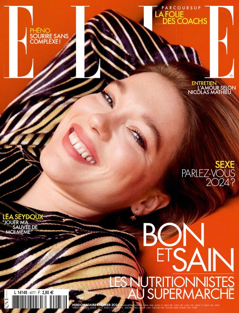 Elle France February 8, 2024 : Léa Seydoux by Camilla Akrans 