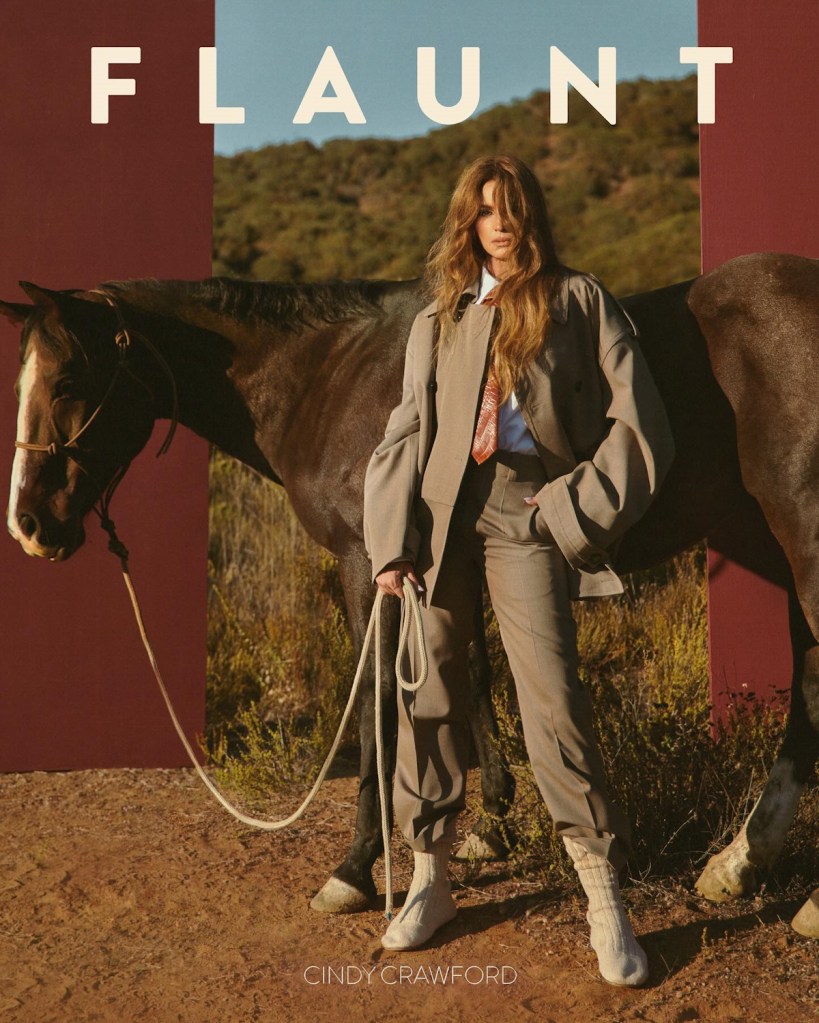 Flaunt Magazine February 2024 : Cindy Crawford by Greg Swales 