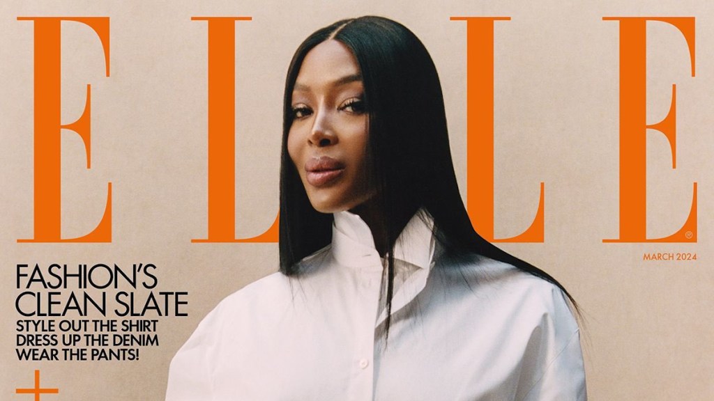 UK Elle March 2024 : Naomi Campbell by Quil Lemons
