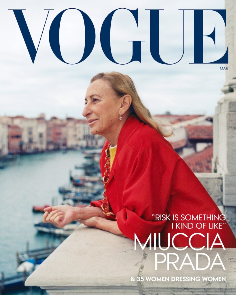 US Vogue March 2024 : Miuccia Prada by Steff Mitchell