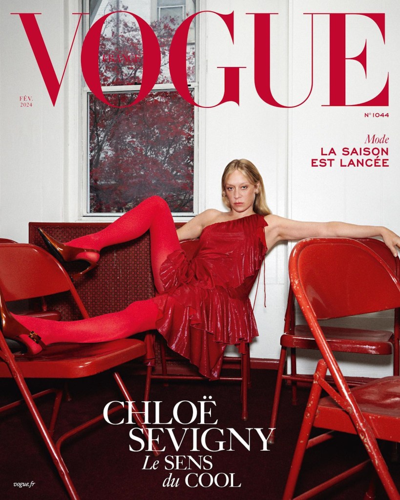 Vogue France February 2024 : Chloë Sevigny by Larissa Hoffman