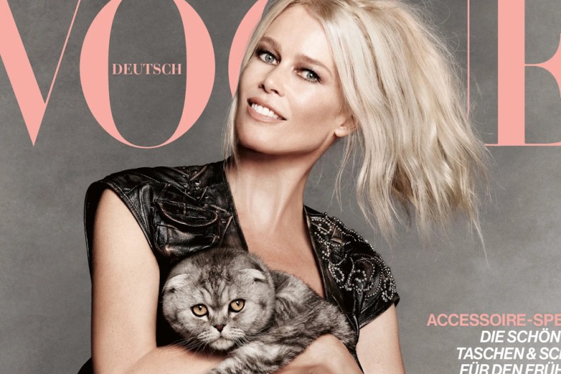 Vogue Germany March 2024 : Claudia Schiffer by Luigi & Iango