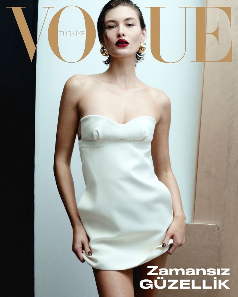 Vogue Turkey February 2024 : Grace Elizabeth by Yulia Gorbachenko 