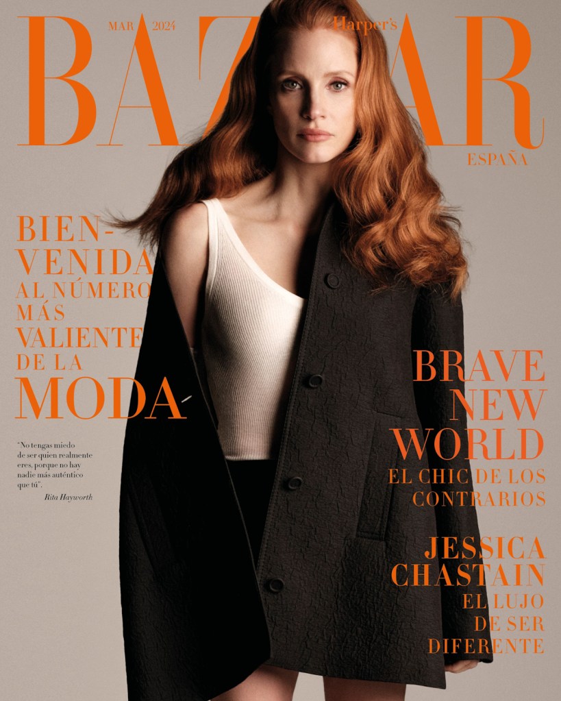Harper's Bazaar España March 2024 : Jessica Chastain by JuanKr