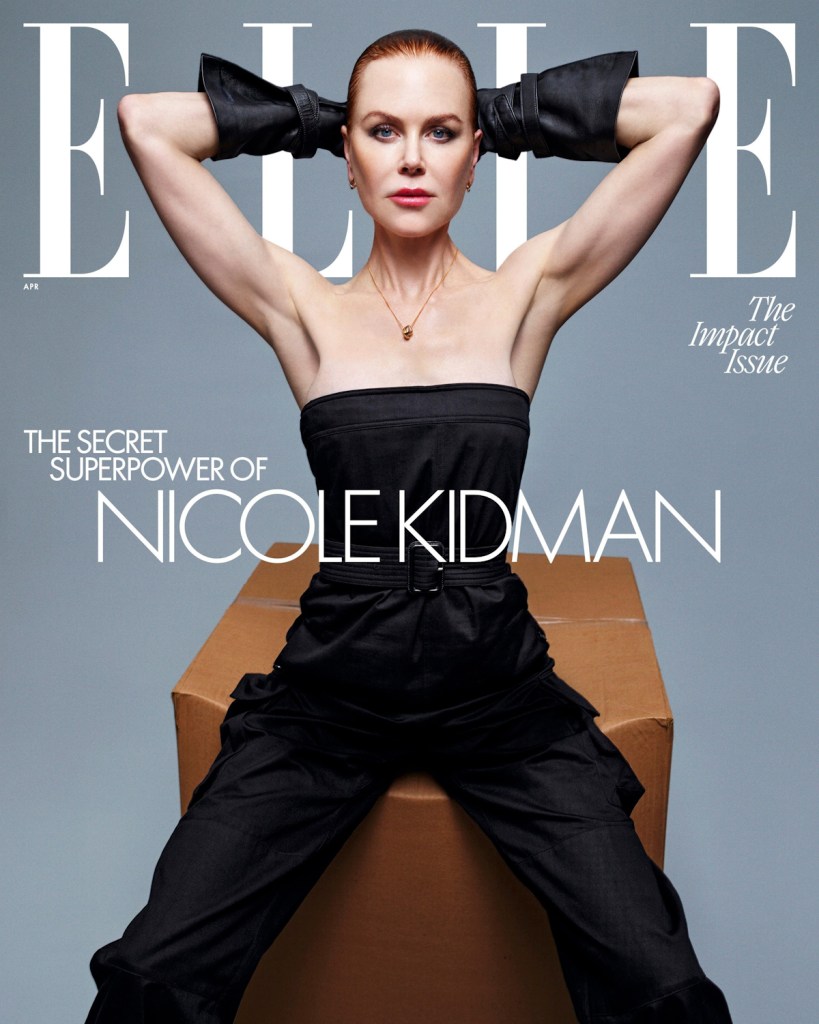 American Elle, April 2024: Nicole Kidman by Mario Sorrenti