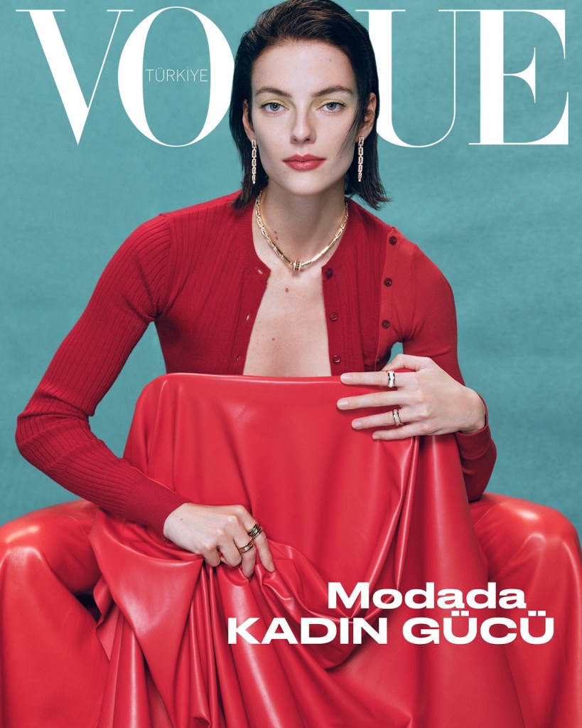 Vogue Turkey March 2024 : Beauise Ferwerda by Emre Unal 