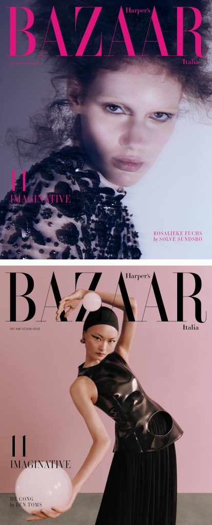 Harper's Bazaar Italia April 2024 : Alix Bouthors & Rosalieke Fuchs by Solve Sundsbo & He Cong by Ben Toms