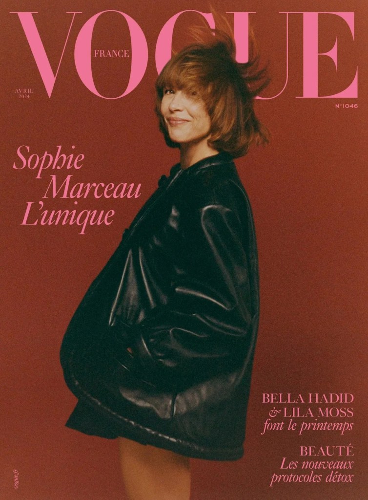 Vogue France April 2024 : Sophie Marceau by Quentin De Briey