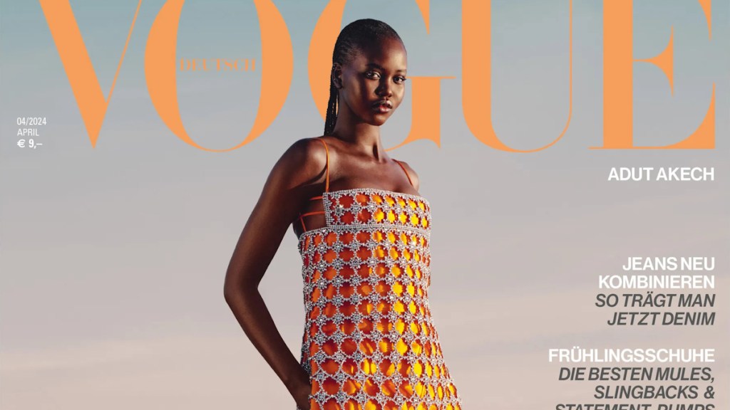 Vogue Germany April 2024 : Adut Akech by Campbell Addy