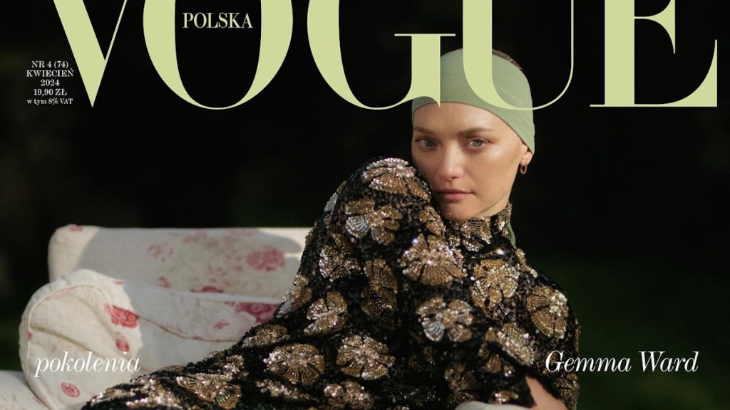 Vogue Poland April 2024 : Gemma Ward by Virginie Khateeb & Sylke Holding by Valentin Hannequin