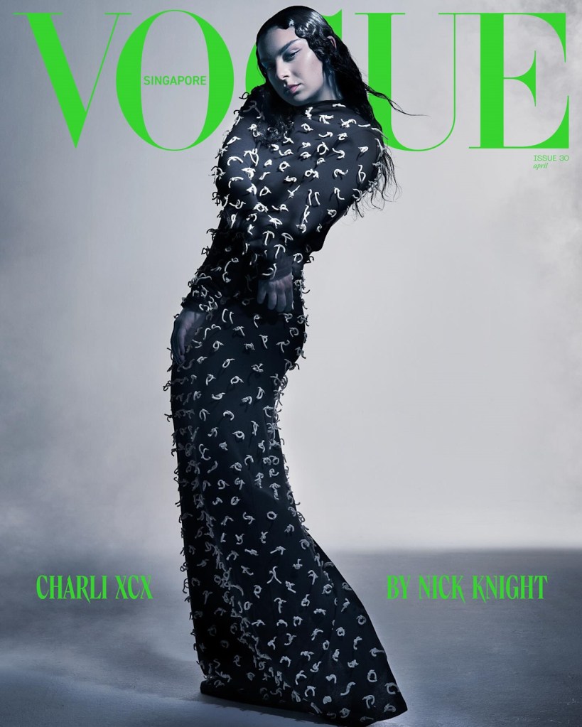 Vogue Singapore April 2024 : Charli XCX by Nick Knight 