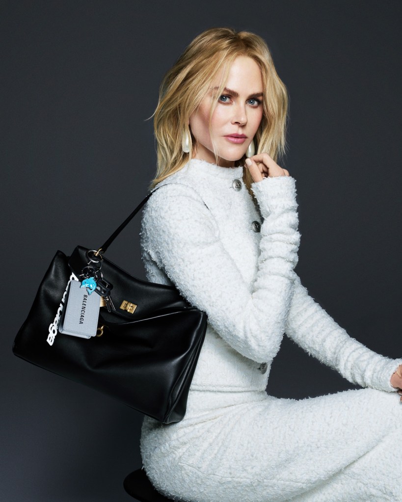 Balenciaga 'Rodeo' Handbags 2024 : Nicole Kidman, Amelia Gray & Yang Chaoyue by Mario Sorrenti 