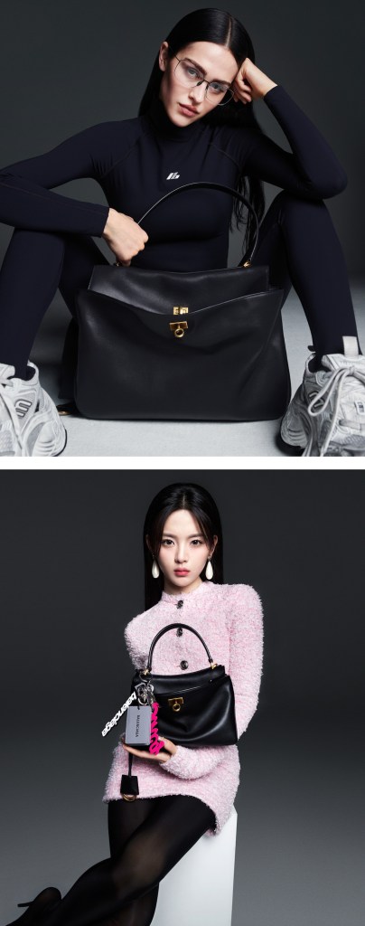 Balenciaga 'Rodeo' Handbags 2024 : Nicole Kidman, Amelia Gray & Yang Chaoyue by Mario Sorrenti
