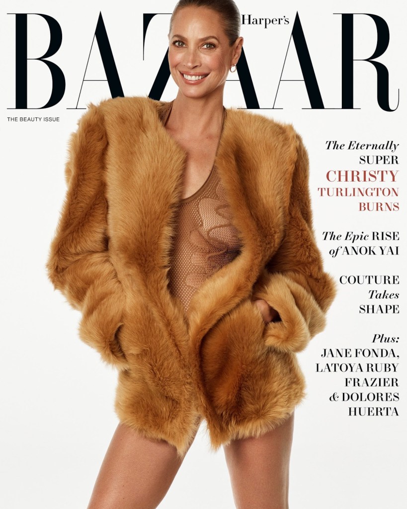 US Harper's Bazaar May 2024 : Anok Yai & Christy Turlington Burns by Ethan James Green