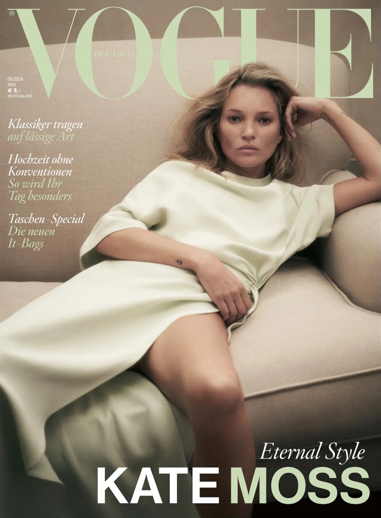 Vogue Germany May 2024 : Kate Moss by Nikolai von Bismarck 