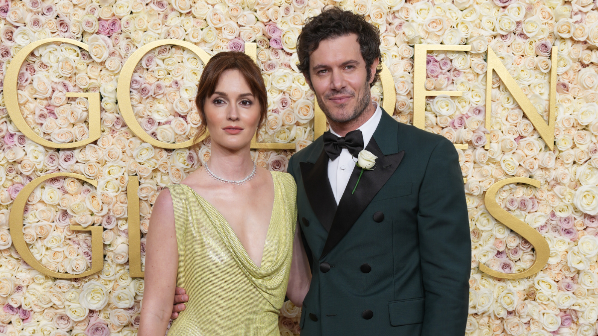 Leighton Meester & Adam Brody Make the Most of Their Golden Globes Appearance - theFashionSpot Leighton Meester & Adam Brody Make the Most of Their Golden Globes Appearance - theFashionSpot