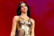 Dua Lipa's Glittery Red Bodysuit Left the Fans Stunned