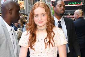 Sadie Sink Is a Peach in Strapless Dress for Armani Beauty