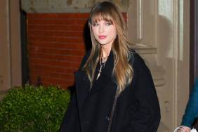 Taylor Swift Cheers for Travis Kelce in Miu Miu Bomber Jacket