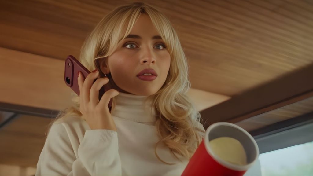Sabrina Carpenter’s Playful Short Dress Steals Focus in Pringles Ad