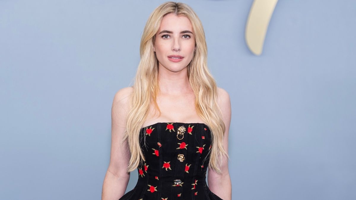emma roberts mini dress Emma Roberts is chic in a short dress at the 'Scream Queens' LA premiere