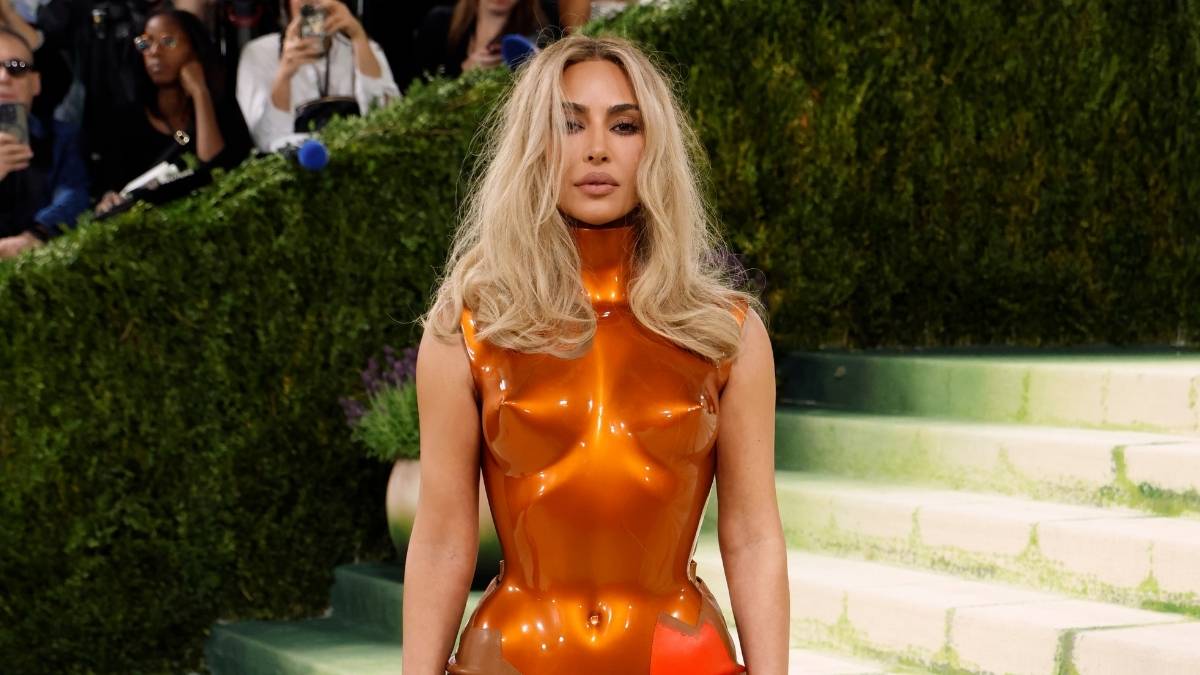 Kim Kardashian Turns Heads in Plunging See-Through Gianfranco Ferre Dress -  theFashionSpot