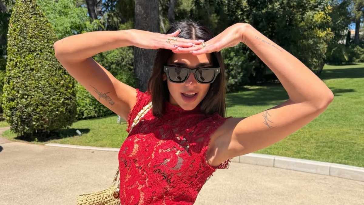 dua lipa red mini dress Em Rata & Dua Lipa Co-Sign On The Red Maxi Dress Trend