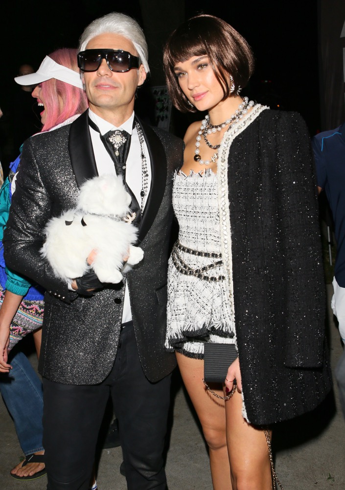 Ryan Seacrest and Shayna Taylor at the 2018 Casamigos Halloween Party