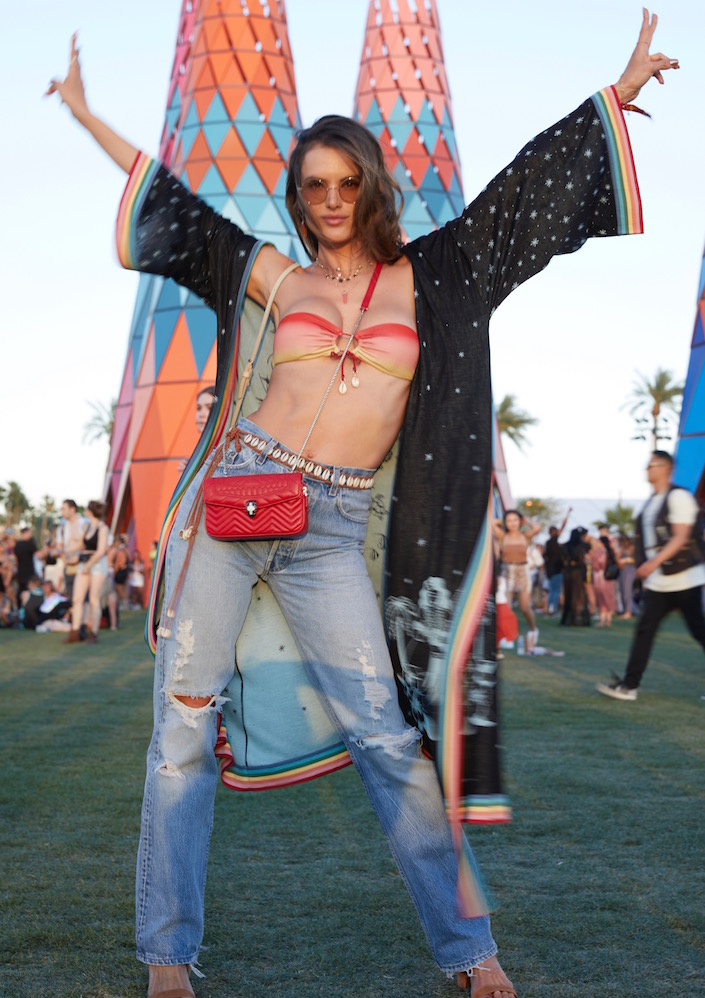Gigi Hadid Wears Tie-Dye To Coachella's Kick-Off Weekend